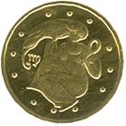 Золота монета Діва 2 грн. 2008 року