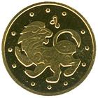 Золота монета Лев 2 грн. 2008 року
