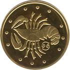 Золота монета Рак 2 грн. 2008 року
